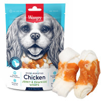 Wanpy (Ванпи) Chicken Jerky & Rawhide Wraps Dog - Лакомство для собак, кость с вяленой курицей 100 г
