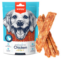 Wanpy (Ванпи) Chicken Jerky Steaks Dog - Лакомство для собак, филе курицы вяленое полоски 100 г