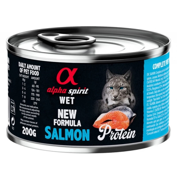 Alpha Spirit (Альфа Спирит) Salmon Protein - Влажный корм для кошек с лососем 200 г