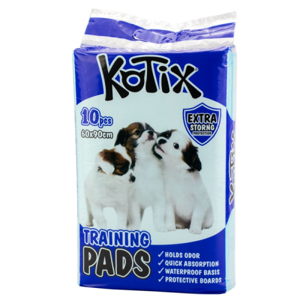 Kotix (Котикс) Pet Training Pads Premium - Пеленки для собак одноразовые экстрабсорбирующие 60x90 см 10 шт.