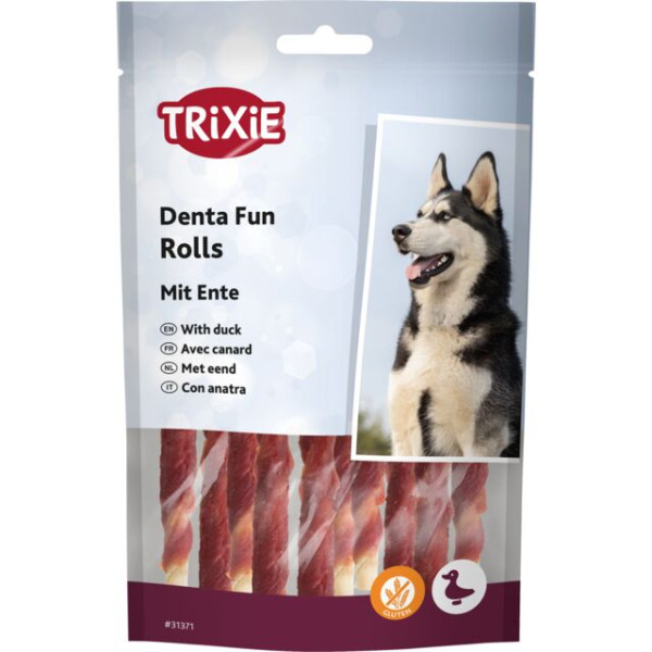 Trixie (Трикси) Denta Fun Chewing Rolls Duck - Лакомство для собак с уткой 140 г