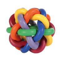 Trixie (Трикси) Knotted Ball - Игрушка для собак мяч плетеный разноцветный 10 см