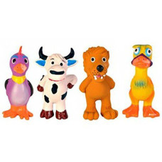 Trixie (Тріксі) Animals - Набір іграшок тваринки з пищалкою для собак (11 см) 4 шт.