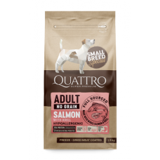 Quattro (Кватро) Dog Small Breed With Salmon&Krill - Сухий корм для собак малих порід з лососем та крилем 1.5 кг