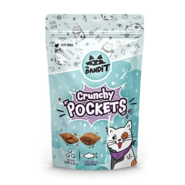 Mr. Bandit (Мр. Бандит) Cat Crunchy Pockets Tuna - Лакомство для кошек хрустящие подушечки с тунцем 40 г