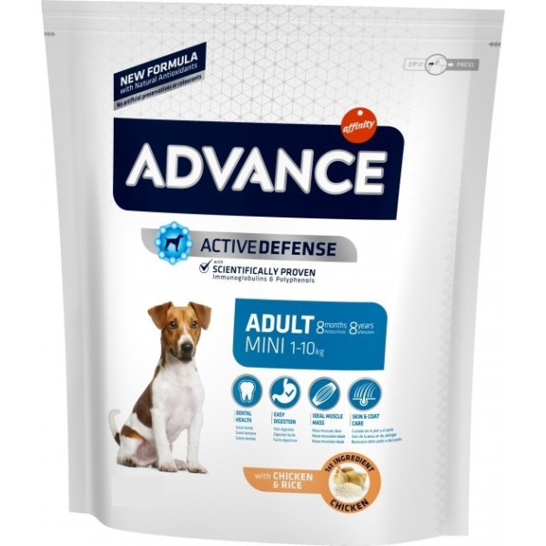 Advance Dog Mini Adult Chicken & Rice - Сухой корм для взрослых собак мелких пород с курицей и рисом 0.7 кг
