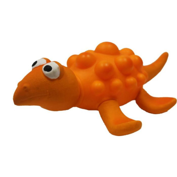 Misoko (Мисоко) Dog Toy Dinosaur Orange - Игрушка для собак динозавр винил оранжевая 21 см