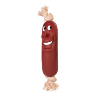 Trixie (Трикси) Sausage - Игрушка для собак сарделька на веревке 11 см