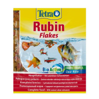 Tetra (Тетра) Rubin Flakes - Корм для аквариумных рыбок, для окраски (хлопья) 12 г
