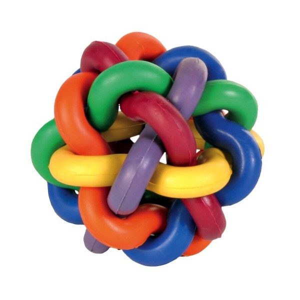 Trixie (Трикси) Knotted Ball - Игрушка для собак мяч плетеный разноцветный 7 см