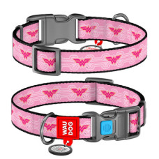 Нашийник, "Диво-жінка 1", пласт. фастекс, Ш 15 мм, Дл 23-35 см, S, WAUDOG Nylon c QR