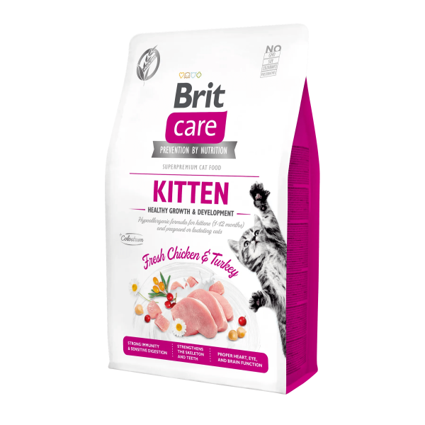Brit Care (Бріт Кеа) Kitten HGrowth & Development - Сухий беззерновий корм для кошенят 0.4 кг