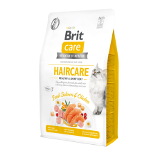 Brit Care (Бріт Кеа) Haircare Healthy & Shiny Coat - Сухий беззерновий корм для кішок з довгою шерстю 2 кг