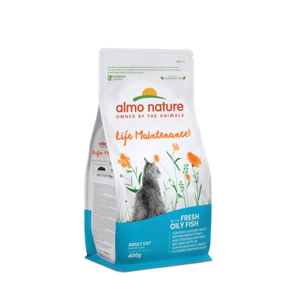 Almo Nature (Алмо Натюр) Holistic Fresh Meat Cat With Fresh Oily Fish - Сухий корм для котів зі свіжою рибою 400 г