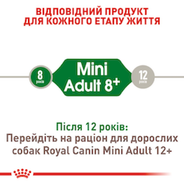 Royal Canin (Роял Канін) Mini Adult +8 - Сухий корм для собак малих порід старше 8 років 2 кг