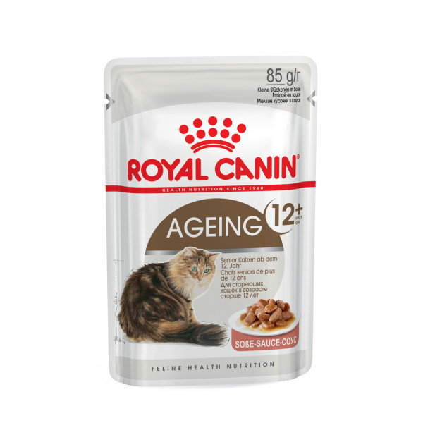 Royal Canin (Роял Канин) Ageing 12+ - Влажный корм для кошек старше 12 лет (кусочки в соусе) 0.085 кг