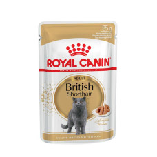 Royal Canin (Роял Канiн) British Shorthair Pouches Adult Poultry - Вологий корм для дорослих котів породи британська короткошерста шматочки в соусі з м’ясом птиці 85 г