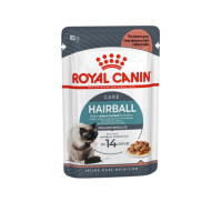 Royal Canin (Роял Канин) Cat Hairball Care Gravy Pouches Adult Poultry - Влажный корм для взрослых котов склонных к образованию комков шерсти в желудочно-кишечном тракте кусочки в соусе с мясом птицы 85 г