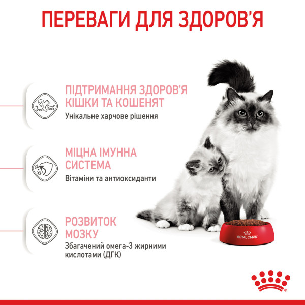Royal Canin (Роял Канін) Mother & Babycat Poultry - Сухий корм для котів в період вагітності і лактації а також для кошенят з м’ясом птиці 400 г