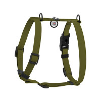 WauDog (ВауДог) Magnet - Шлея для собак анатомическая водостойкая с магнитной пряжкой хаки (Ш 15 мм, А 28-42 см, В 32-52 см) S