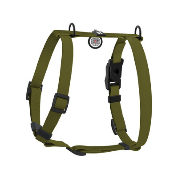 WauDog (ВауДог) Magnet - Шлея для собак анатомическая водостойкая с магнитной пряжкой хаки (Ш 15 мм, А 28-42 см, В 32-52 см) S