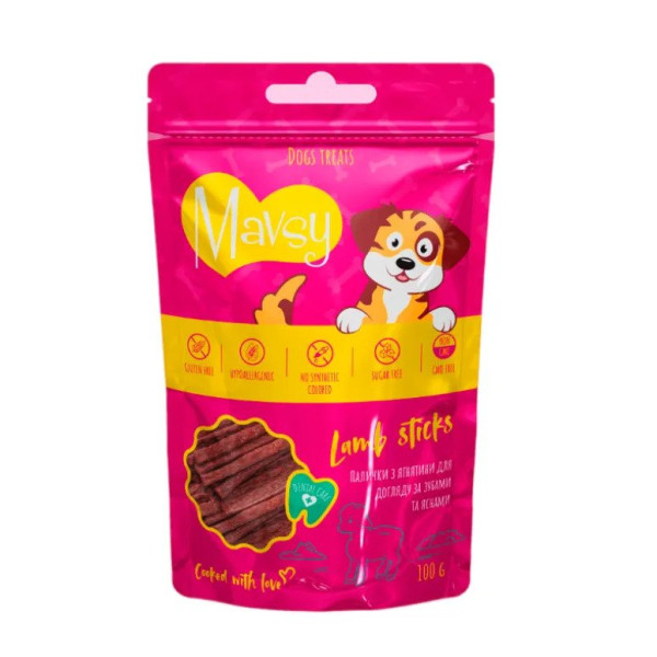 Mavsy (Мавси) Lamb Sticks - Лакомство для собак с ягненком 100 г