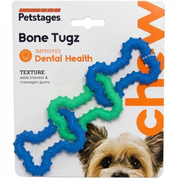 Petstages (Петстейдж) Orka Bone Tugz Blu - Игрушка для собак 14 см