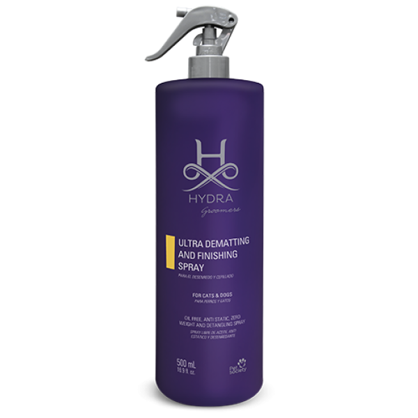 Спрей Hydra (Гидра) Groomers Ultra Dematt & Finishing Spray для собак и котов любого возраста для расчесывания и распутывания колтунов и ухода за шерстью 500 мл