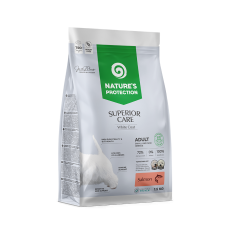 Nature’s Protection (Натур Протекшн) Superior Care Dog Grain Free Salmon White Dogs Adult Mini - Сухий беззерновий корм для дорослих собак дрібних порід з білим забарвленням з м’ясом лосося 1.5 кг