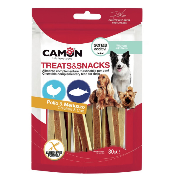 Camon (Камон) Dog Treats Sandwich With Chicken&Cod - Лакомство для собак сэндвич с курицей и треской 80 г