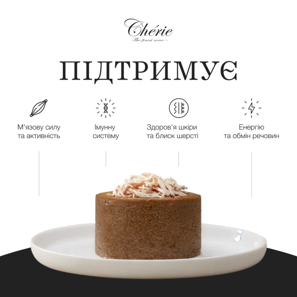 Cherie (Чери) Dog Grain Free Chicken & Turkey Pate All Life Stages All Breeds - Влажный беззерновой корм для собак всех возрастов и всех пород паштет с мясом курицы и индейки 80 г Cherie (Чери) Dog Grain Free Chicken & Turkey Pate All Life Stages All Breeds - Влажный беззерновой корм для собак всех возрастов и всех пород паштет с мясом курицы и индейки 80 г
