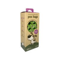 Poo Bags Lavender - Одноразовые пакеты для уборки за животными с ароматом лаванды в рулонах, 315 шт 21 рулон по 15 пакетов