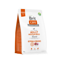 Brit Care (Брит Кеа) Dog Lamb Hypoallergenic Adult Medium Breeds - Сухой гипоаллергенный корм для взрослых собак средних пород с мясом ягнёнка 3 кг