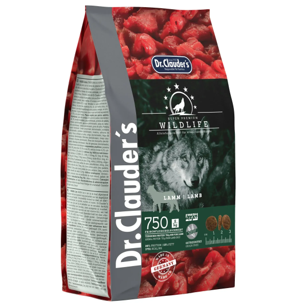 Dr.Clauder’s (Клаудер) Wildlife Dog Grain Free Lamb Adult All Breeds - Сухой беззерновой корм для взрослых собак всех пород с мясом ягнёнка 2 кг