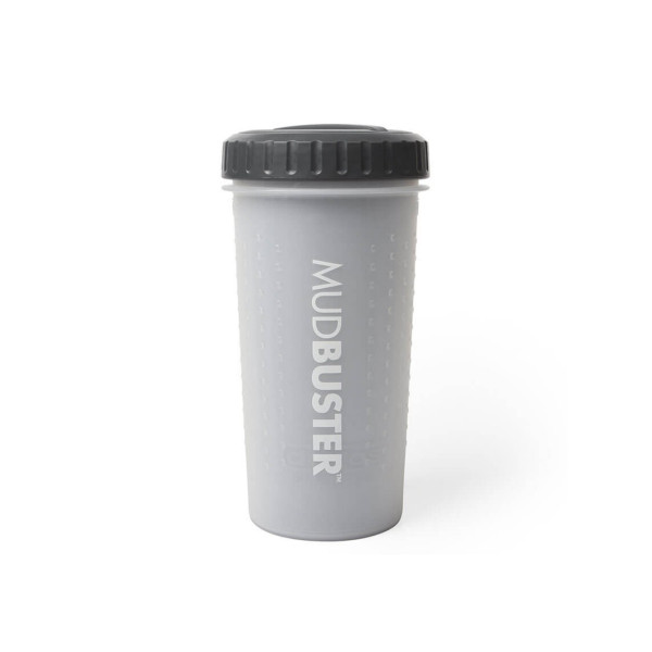 Dexas (Дексас) Mud Buster Lidded - Лапомойка с крышкой светло-серая для собак 22 см