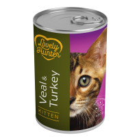 Lovely Hunter (Лавлы Хантер) Kitten Veal and Turkey - Влажный корм для котят с телятиной и индюшатиной 400 г