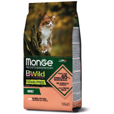 Monge (Монж) Cat Bwild Grain Free Salmone - Сухий беззерновий корм для котів з лососем 1.5 кг