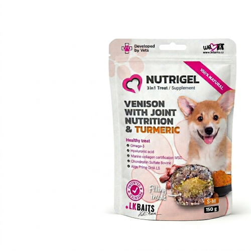 LК Baits (ЛК бейтс) Dog Nutrigel Adult Small & Medium Breed Pork & Wild Game - Ласощі для дорослих собак малих і середніх порід для суглобів з м’ясом свинини та дичини 150 г