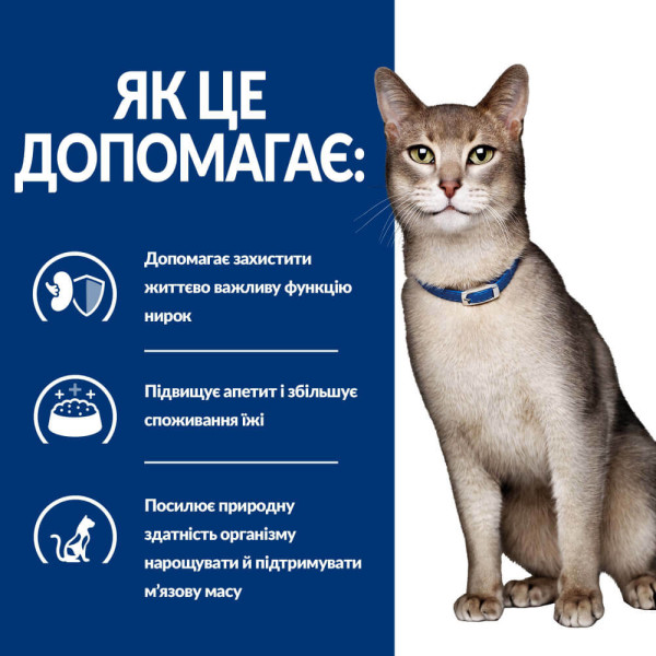 Hill`s (Хилс) Prescription Diet Cat Tuna K/D Kidney Care Adult - Сухой лечебный корм для взрослых котов при заболеваниях почек с мясом тунца 400 г Hill`s (Хилс) Prescription Diet Cat Tuna K/D Kidney Care Adult - Сухой лечебный корм для взрослых котов при заболеваниях почек с мясом тунца 400 г