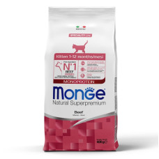 Monge (Монж) Cat Beef Monoprotein Kitten - Сухий монопротеїновий корм для кошенят, вагітних та годуючих котів з м’ясом яловичини 400 г
