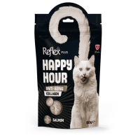 Reflex Plus (Рефлекс Плюс) Happy Hour Cat Treats Salmon & Collagen Anti-Aging – Лакомства для кошек, для поддержания молодости 60 г