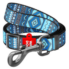 Повідець, "Етно синій", регульований, Ш 15 мм, Дл 152-183 см, S. WAUDOG Nylon