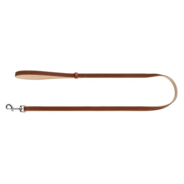 WauDog (ВауДог) Soft Brown - Поводок для собак кожаный коричневый (Ш 13 мм, Дл 122 см) S