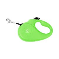 Collar (Колар) Light green - Поводок-рулетка для собак салатовая со светоотражающей лентой (В 50 кг, Дл 5 м) размер L