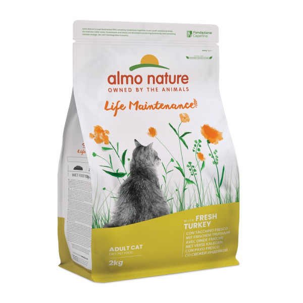 Almo Nature (Алмо Натюр) Holistic Fresh Meat Cat With Turkey - Сухой корм для кошек со свежей индейкой 2 кг