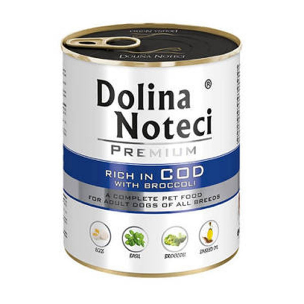 Dolina Noteci (Долина Нотецы) Dog Premium With Cod - Влажный корм для собак с треской и брокколи 800 г