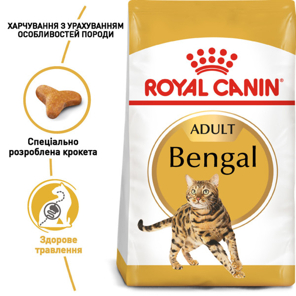 Royal Canin (Роял Канін) Bengal Adult - Сухий корм для дорослих котів породи Бенгальська 10 кг