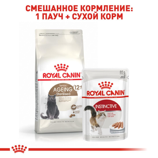 Royal Canin (Роял Канін) Sterilised Ageing 12+ - Сухий корм для кастрованих котів старше 12 років 2 кг