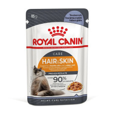 Royal Canin (Роял Канiн) Cat Hair & Skin Care In Jelly Pouches Adult Poultry - Вологий корм для дорослих котів для підтримання здоров’я шкіри та блиску шерсті шматочки в желе з м’ясом птиці 85 г