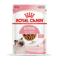 Royal Canin (Роял Канiн) Kitten Instinctive In Gravy Pouches Poultry - Вологий корм для кошенят шматочки в соусі з м’ясом птиці 85 г